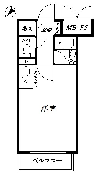 ﾗｲｵﾝｽﾞﾏﾝｼｮﾝ伊勢佐木町第2 間取り図