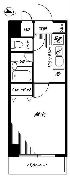 ｻﾝﾃﾐﾘｵﾝ恵比寿 間取り図