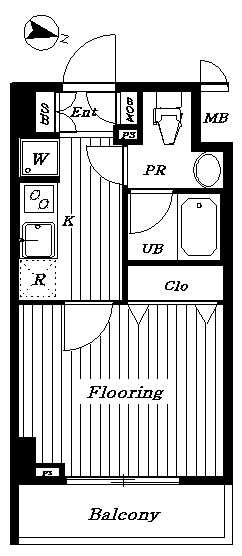 ｱﾏｳﾞｪﾙ洗足 403号室 間取り
