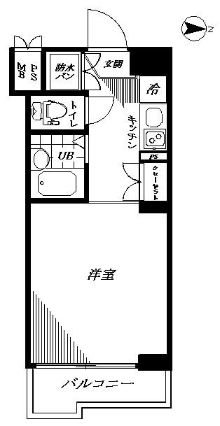 ﾙｰﾌﾞﾙ芝公園 505号室 間取り