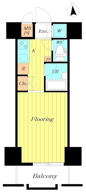 ルーブル大井町弐番館 1103号室 間取り