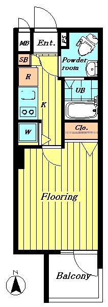 ｱﾌﾟﾚｼﾃｨ浮間舟渡 間取り図