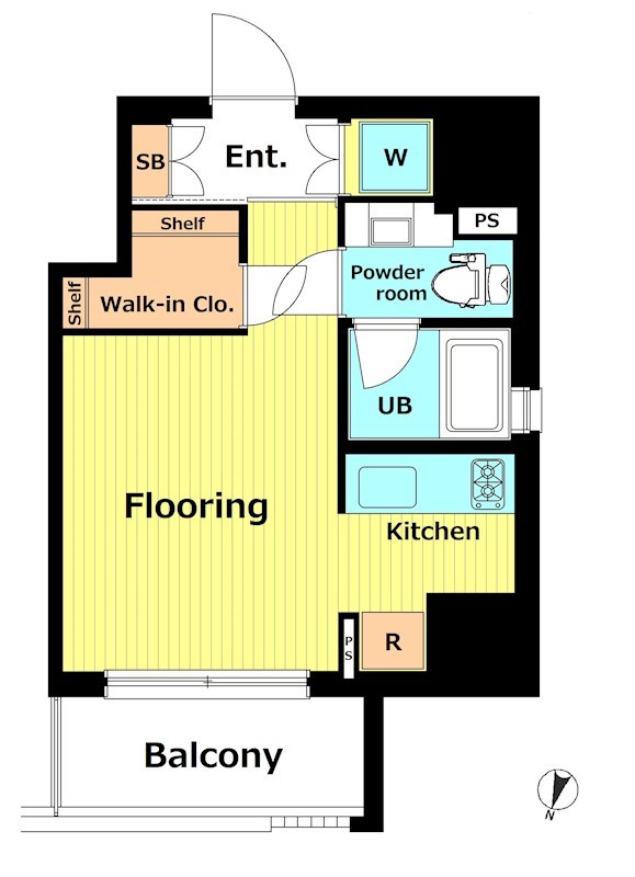 コンシェリア恵比寿 401号室 間取り