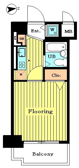 ｴｸｾﾘｱ世田谷上町 302号室 間取り