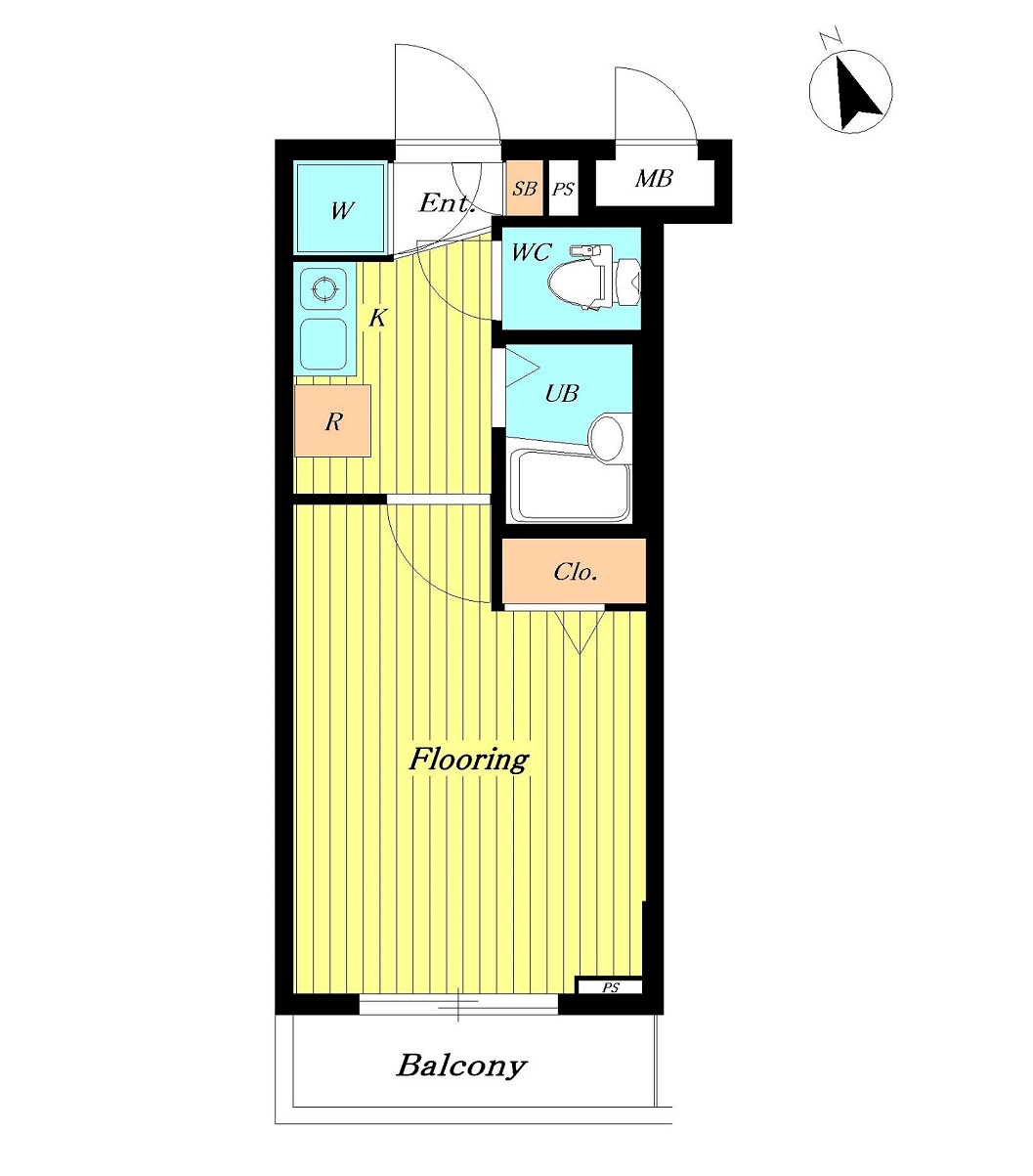 ｻﾝﾃﾐﾘｵﾝ目黒東山弐番館 302号室 間取り