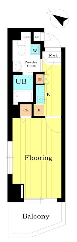 ﾌｪﾆｯｸｽ荻窪弐番館 401号室 間取り