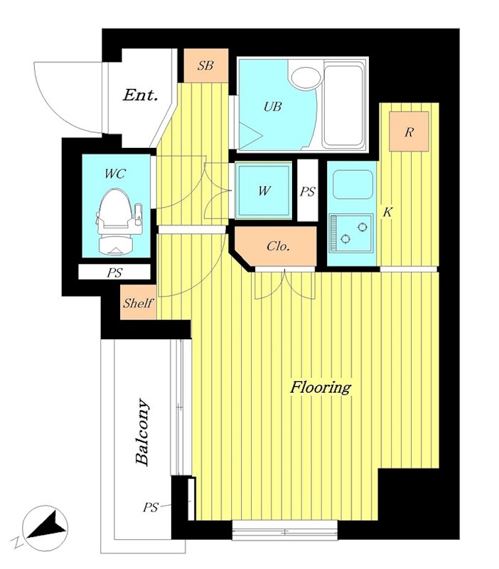 ドルチェ京橋・壱番館 601号室 間取り