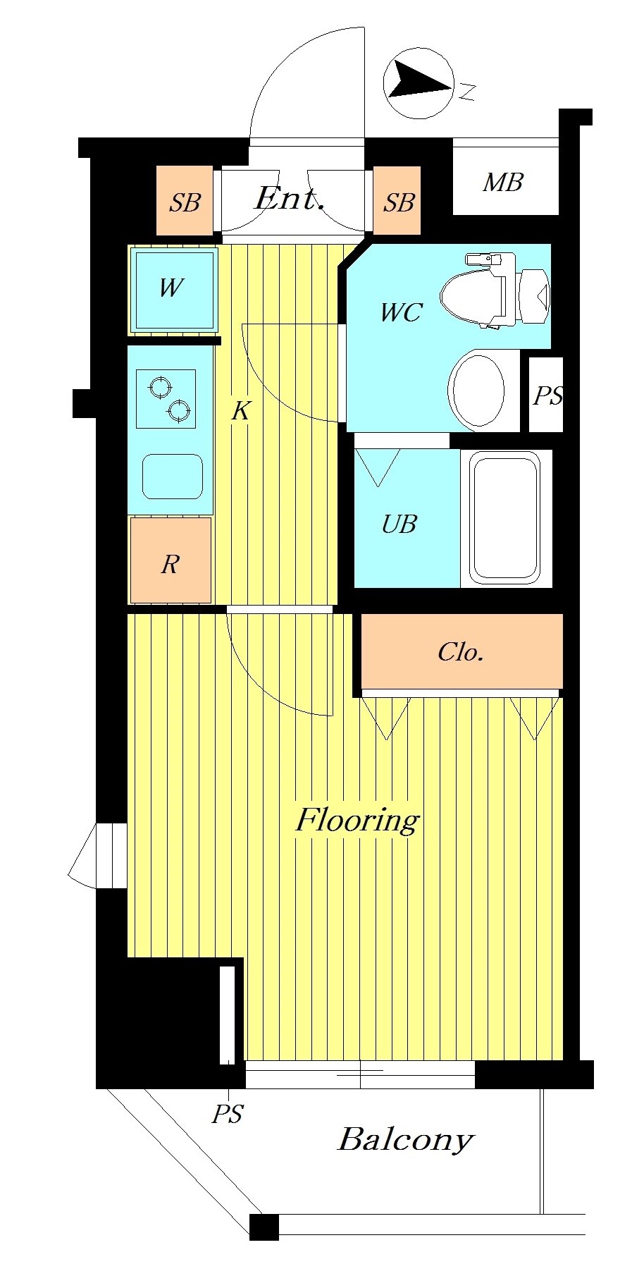 ｳﾞｧﾚｯｼｱ川口幸町ｼﾃｨ 間取り図