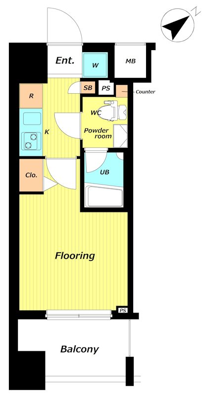 ｻﾞ･ｳﾞｧﾚｯｼｱ蒲田ｼﾃｨ 間取り図