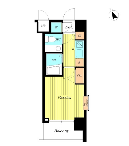 エクセリア桜上水 406号室 間取り