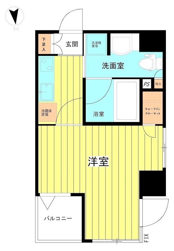 ﾊﾟﾄｩｰﾛ御徒町ﾁｯﾀ 302号室 間取り