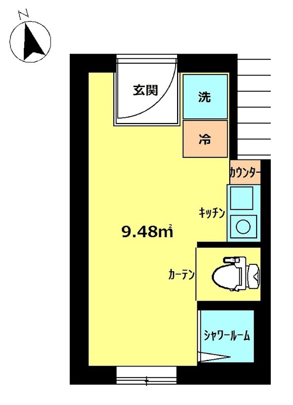 ｶｰｻ･ｺｽﾀ浅草 101号室 間取り