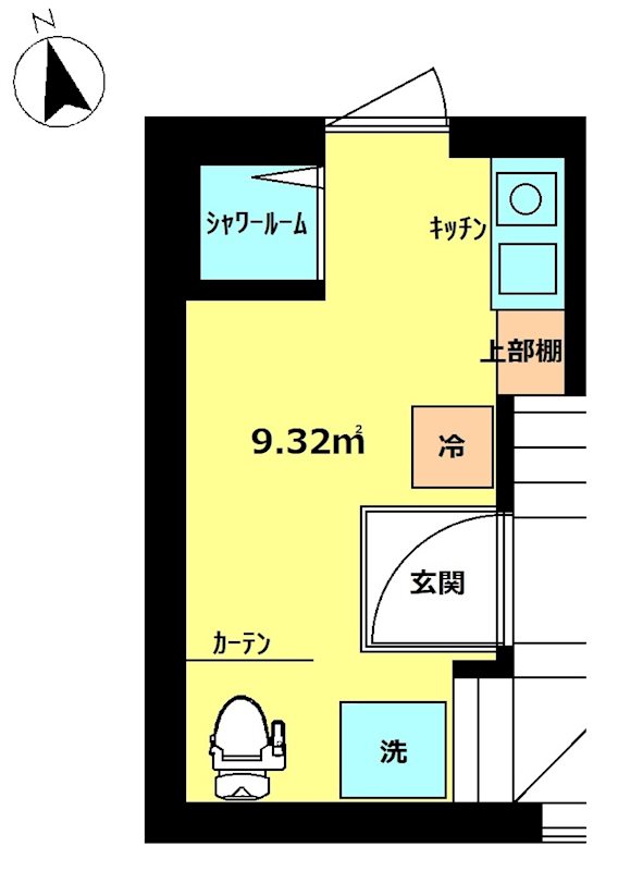 ｶｰｻ･ｺｽﾀ浅草 201号室 間取り