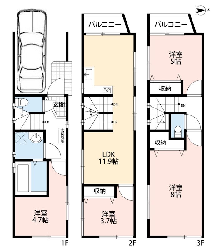 川崎区渡田向町貸家 間取り