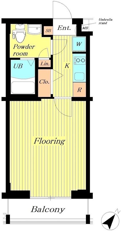 ｳﾞｧﾚｯｼｱ曳舟ｱﾝﾍﾞﾘｰﾙ 305号室 間取り