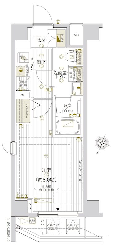 VALESIA東十条CITY 204号室 間取り