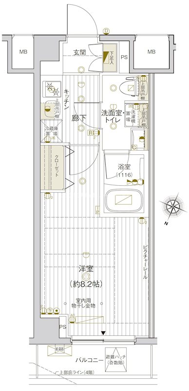VALESIA東十条CITY 203号室 間取り