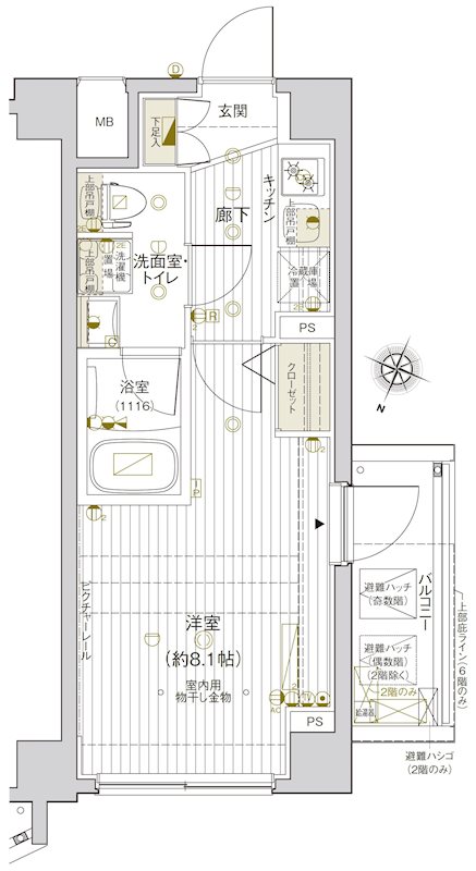 VALESIA東十条CITY 間取り図