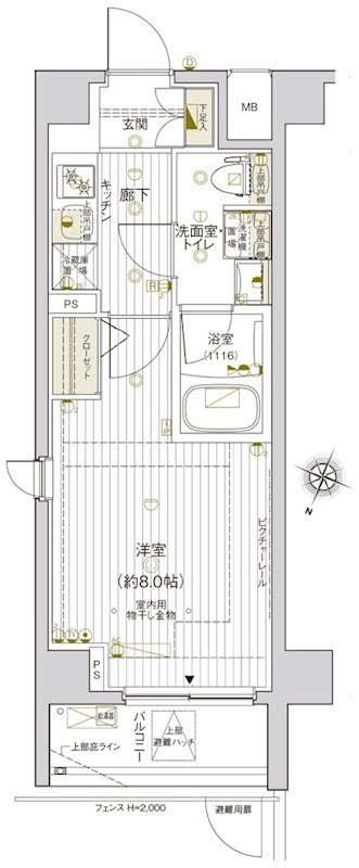 VALESIA東十条CITY 間取り図