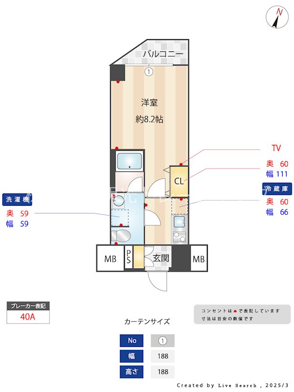 VALESIA東十条CITY 502号室 間取り