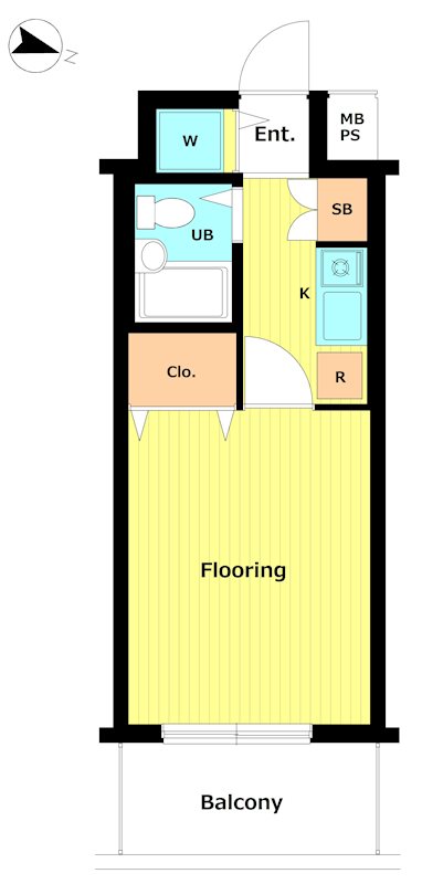 ｸﾚｱｼｵﾝ浅草 204号室 間取り