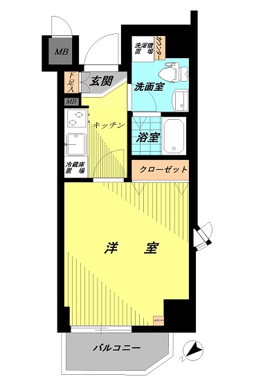 ｱﾏｳﾞｪﾙ墨田 201号室 間取り