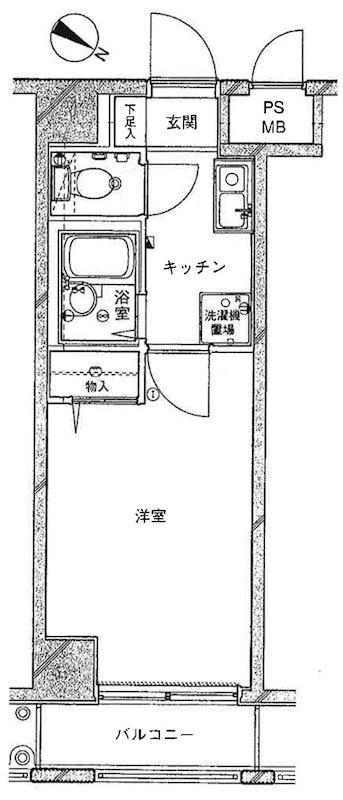プレール三田 間取り図