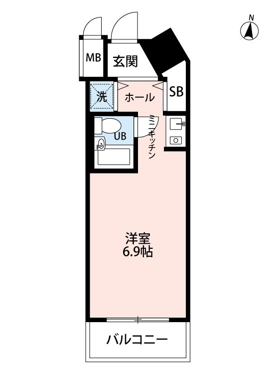 ｼｰｱｲﾏﾝｼｮﾝ鶴見 513号室 間取り