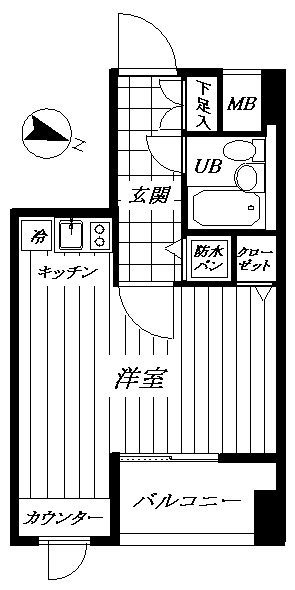日神ﾃﾞｭｵｽﾃｰｼﾞ笹塚東館 1002号室 間取り