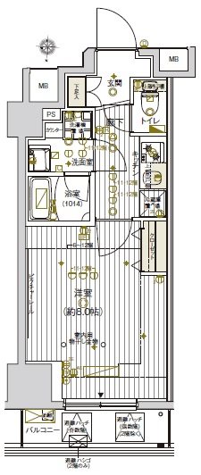 ｳﾞｧﾚｯｼｱ上野NorthCity 1202号室 間取り