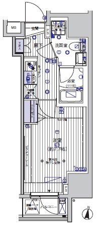 ｳﾞｧﾚｯｼｱ上野NorthCityⅡ 201号室 間取り