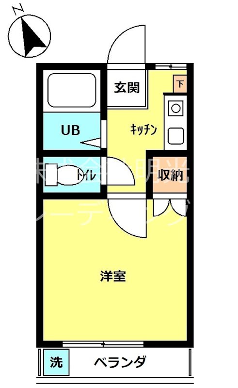 ﾌｫﾝﾃﾇ本牧 間取り図