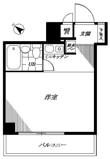 ﾗｲｵﾝｽﾞﾏﾝｼｮﾝ伊勢佐木町通り  403号室 間取り