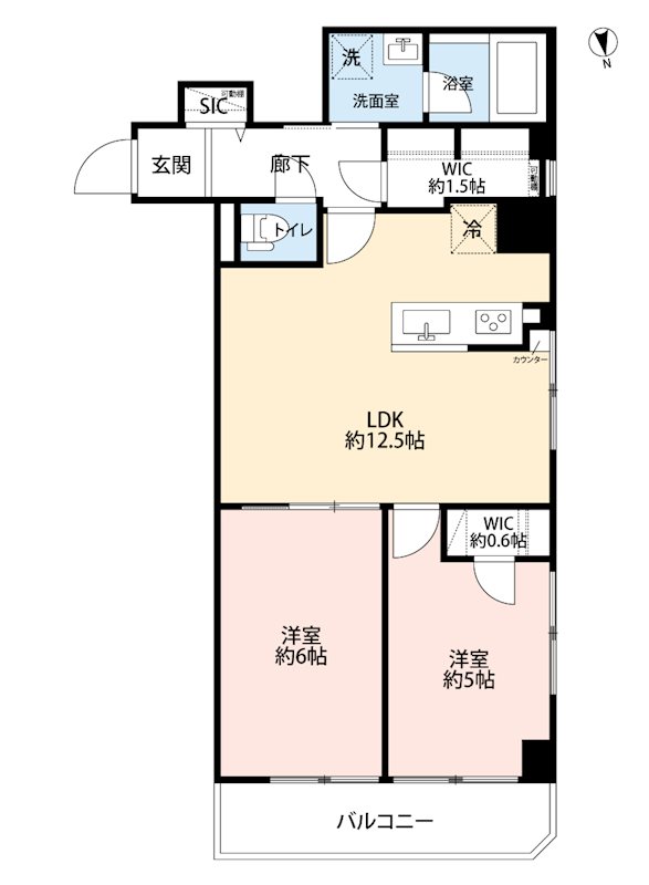 ｸﾞﾘｰﾝｷｬﾋﾟﾀﾙ亀戸水神 404号室 間取り