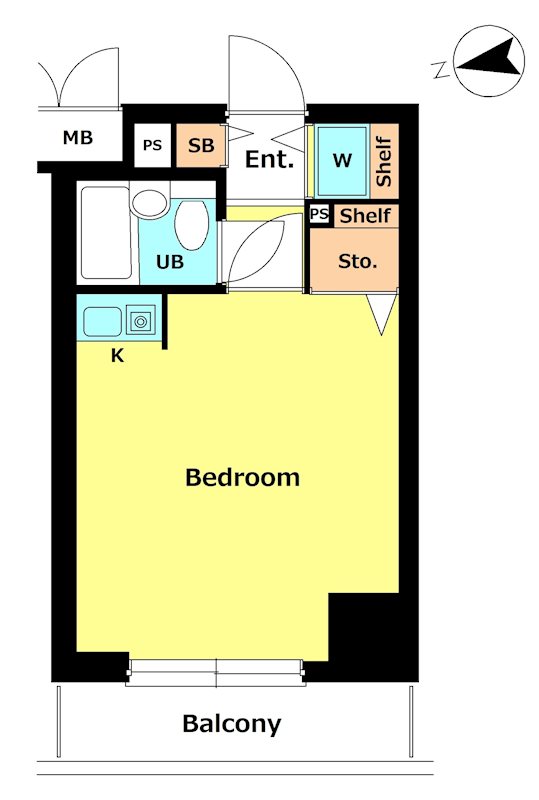 ﾒｲﾂ品川南  1103号室 間取り