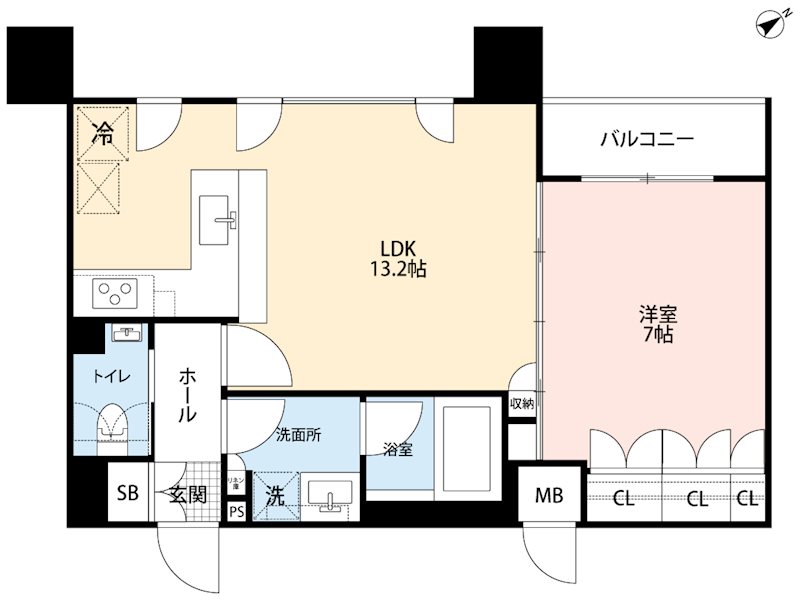 ﾗｳﾞｫｰｸﾞ南青山 間取り図