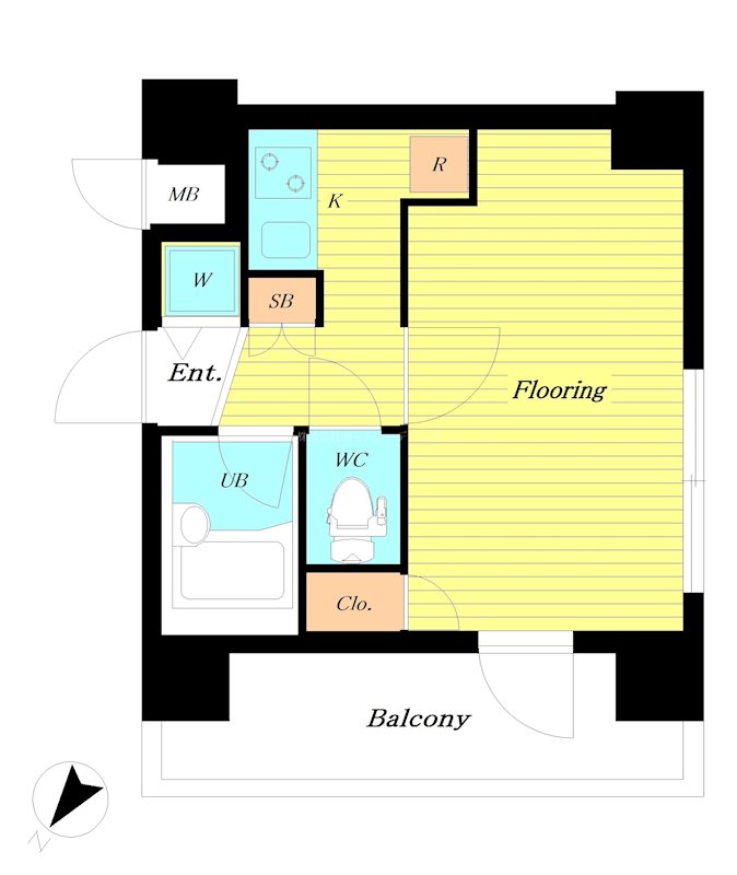 パレステュディオ東京八重洲通り  間取り図