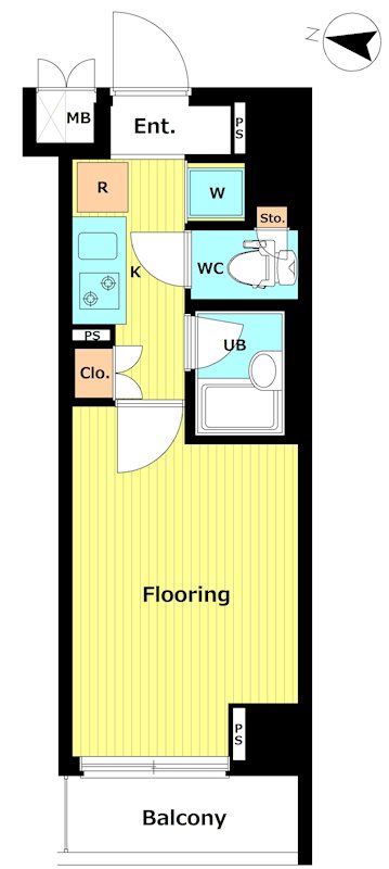 ﾙｰﾌﾞﾙ池上伍番館 408号室 間取り