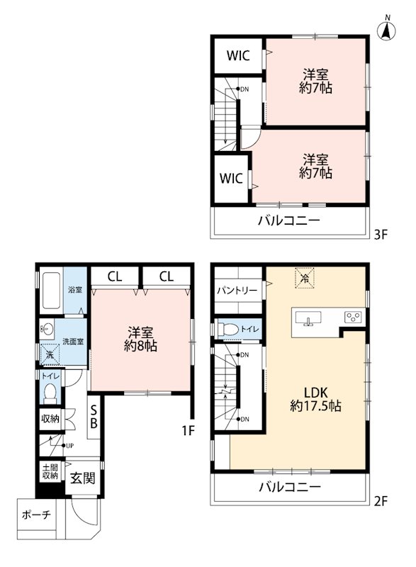 板橋区南町36-5戸建 間取り図