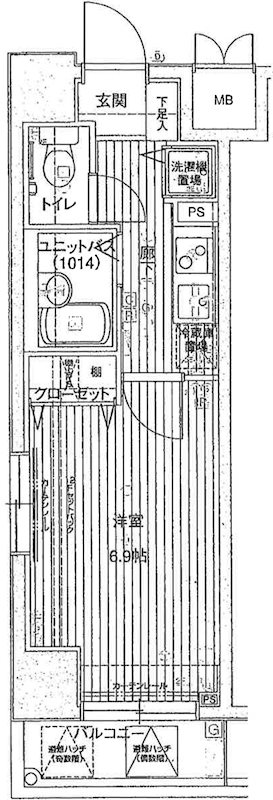 ﾒｲﾝｽﾃｰｼﾞ西麻布Ⅱ 302号室 間取り