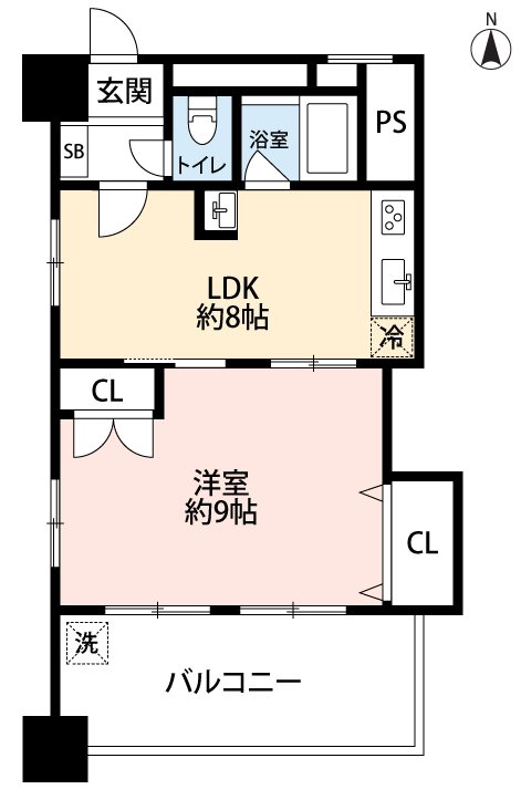 亀戸ﾊﾟｰｸﾊｲﾂ 904号室 間取り