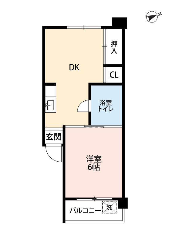 大久保ﾛｰﾔﾙｺｰﾎﾟ 503号室 間取り