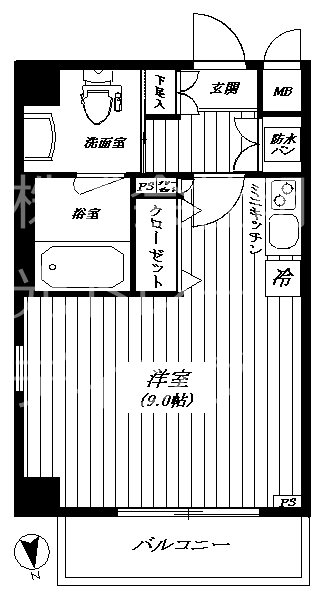 ｳﾞｧﾚｯｼｱ尾久ｼﾃｨⅡ 703号室 間取り