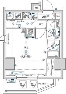 ｲｱｰｽ亀戸 301号室 間取り