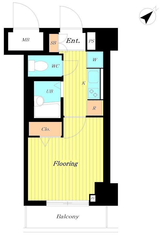 ﾒｲﾝｽﾃｰｼﾞ銀座 1004号室 間取り