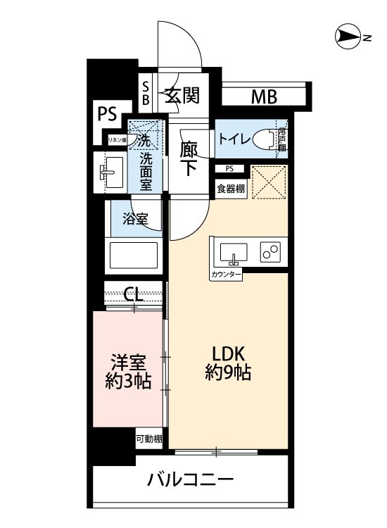 グローリオコンフォート東京菊川 間取り図