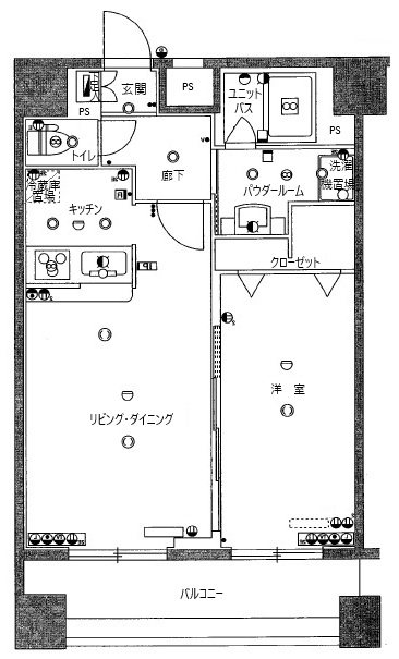 ヴィーダ・スカイコート品川 1108号室 間取り