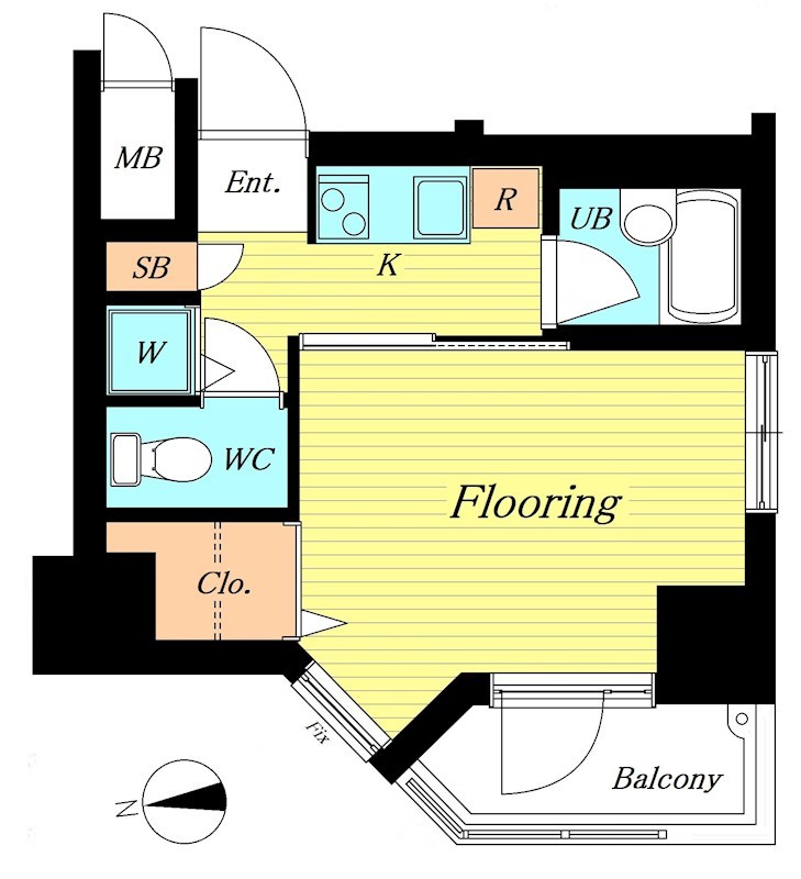 間取り スパシエ府中駅前 間取り図