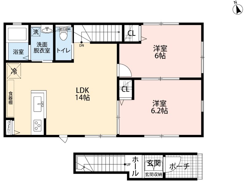墨田区京島3丁目47-15住宅 2階号室 間取り