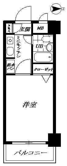 アーバンヒルズ吾妻橋 802号室 間取り